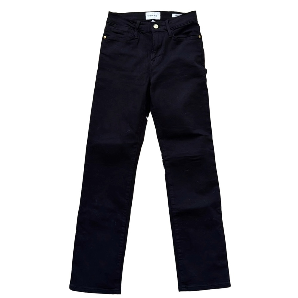 Frame Black Le High Straight Jean